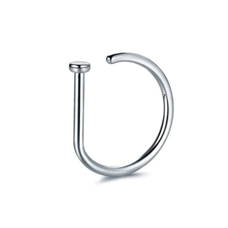 1pc Women Men Fake Piering Nose Ring Earrings, Fashion Punk Non Piercing Nose Clip Stainless Steel Septum Body Jewelry - 7DAY'S