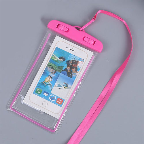 1pcs Luminous PVC Cell Phone Waterproof Bag Transparent Fluorescent Diving Waterproof Case - 7DAY'S