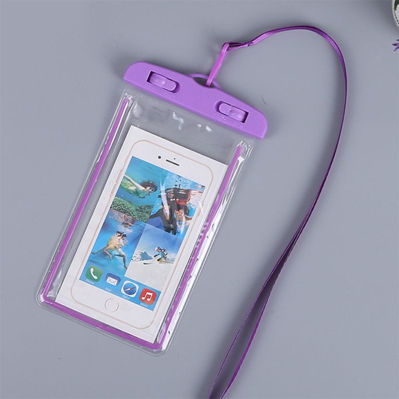 1pcs Luminous PVC Cell Phone Waterproof Bag Transparent Fluorescent Diving Waterproof Case - 7DAY'S