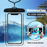 1pcs Luminous PVC Cell Phone Waterproof Bag Transparent Fluorescent Diving Waterproof Case - 7DAY'S
