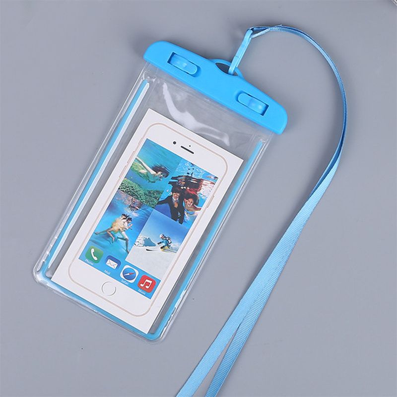 1pcs Luminous PVC Cell Phone Waterproof Bag Transparent Fluorescent Diving Waterproof Case - 7DAY'S