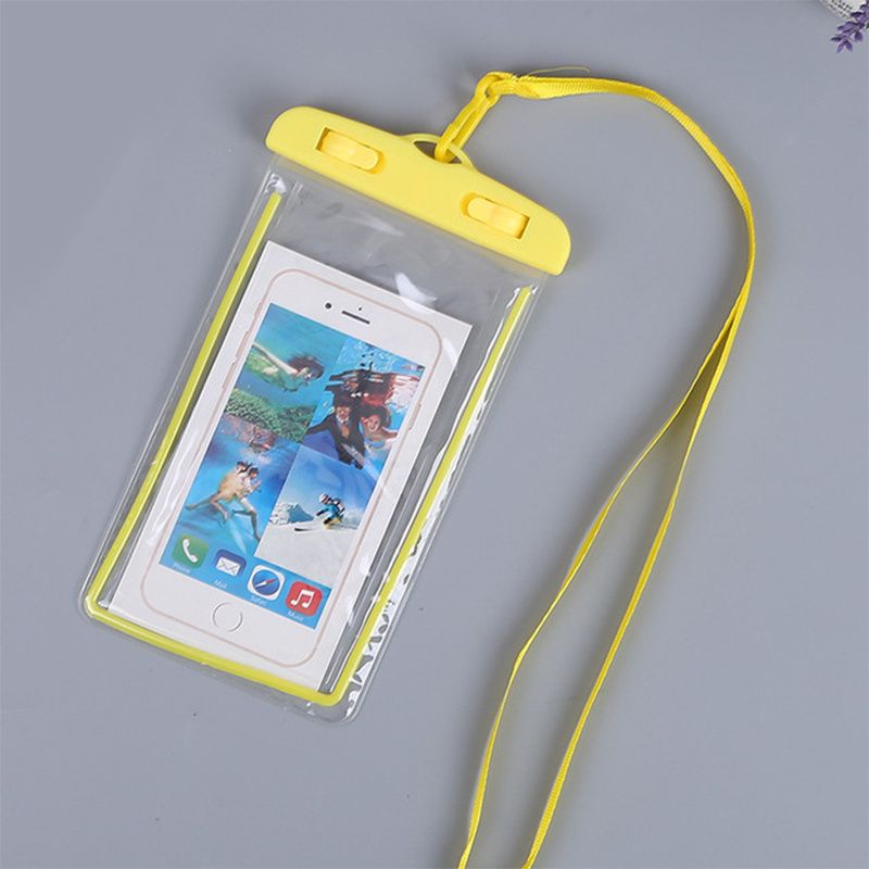 1pcs Luminous PVC Cell Phone Waterproof Bag Transparent Fluorescent Diving Waterproof Case - 7DAY'S