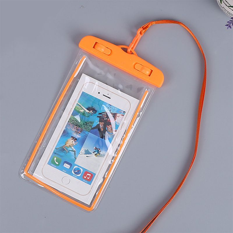 1pcs Luminous PVC Cell Phone Waterproof Bag Transparent Fluorescent Diving Waterproof Case - 7DAY'S