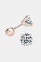 2 Carat Moissanite 925 Sterling Silver Stud Earrings - 7DAY'S