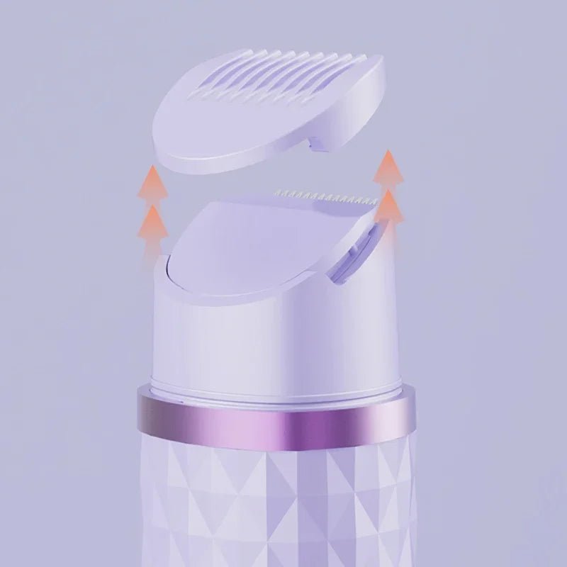 2 - in - 1 women's electric shaver - suitable for dry and wet hair removal on bikinis, eyebrows, face, legs, and armpits. - 7DAY'S