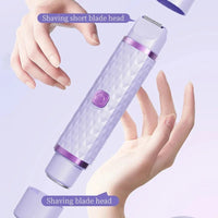 2 - in - 1 women's electric shaver - suitable for dry and wet hair removal on bikinis, eyebrows, face, legs, and armpits. - 7DAY'S