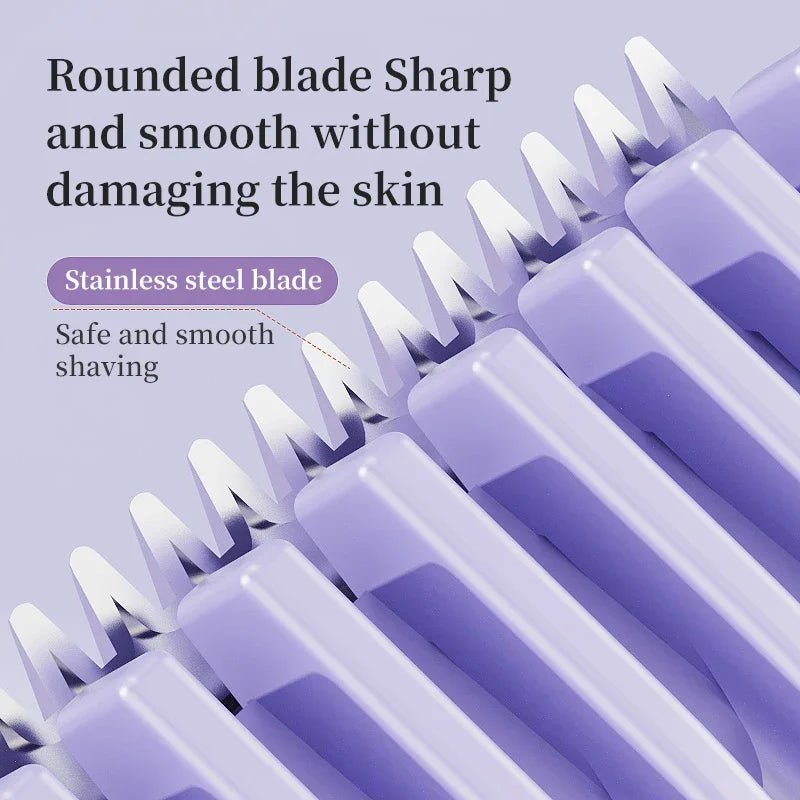 2 - in - 1 women's electric shaver - suitable for dry and wet hair removal on bikinis, eyebrows, face, legs, and armpits. - 7DAY'S