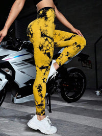 2 Pack Tie Dye Workout Seamless Leggings For Women High Waist Gym Leggings Yoga Pants, Seamless Leggings For Women High Waist Yoga Pants, Scrunch Butt Lifting Elastic Tights - 7DAY'S