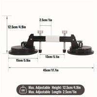 2 Pack Vacuum Suction Cup Glass Lifter Ceramic Tile Sucker Plate Horizontal Suction 110lbs Max Floor Lifting Tool - 7DAY'S