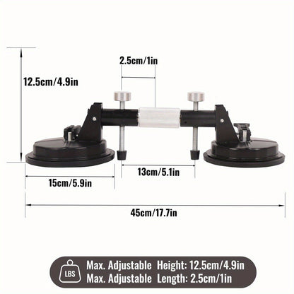 2 Pack Vacuum Suction Cup Glass Lifter Ceramic Tile Sucker Plate Horizontal Suction 110lbs Max Floor Lifting Tool - 7DAY'S