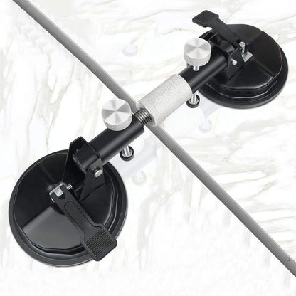 2 Pack Vacuum Suction Cup Glass Lifter Ceramic Tile Sucker Plate Horizontal Suction 110lbs Max Floor Lifting Tool - 7DAY'S