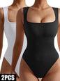 2 Pack Womens, One Piece Jumpsuits For Women, Ribbed Workout Tops For Women Clothing, Seamless Tank Tops Rompers - 7DAY'S