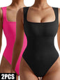 2 Pack Womens, One Piece Jumpsuits For Women, Ribbed Workout Tops For Women Clothing, Seamless Tank Tops Rompers - 7DAY'S