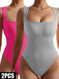 2 Pack Womens, One Piece Jumpsuits For Women, Ribbed Workout Tops For Women Clothing, Seamless Tank Tops Rompers - 7DAY'S