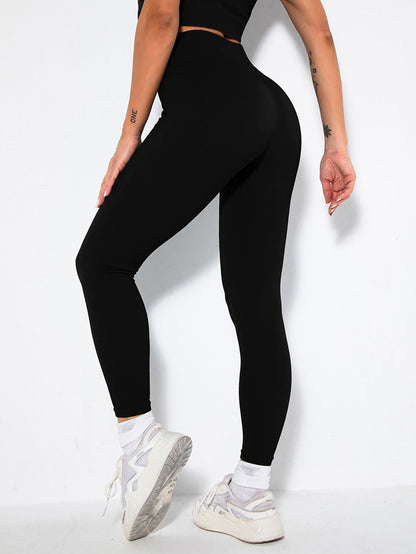 2 Pack Womens Seamless Ribbed Leggings Soft Slimming Yoga Pants, Ribbed Yoga Pants High Waisted Gym Leggings Sport Women Fitness Seamless Female - 7DAY'S