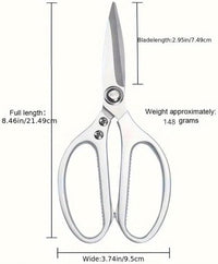 2 - Pcs Kitchen Scissors Set, All - Purpose Heavy - Duty Kitchen Shears with Anti - Slip Handle & Safety Lock（Super good qualiey） - 7DAY'S