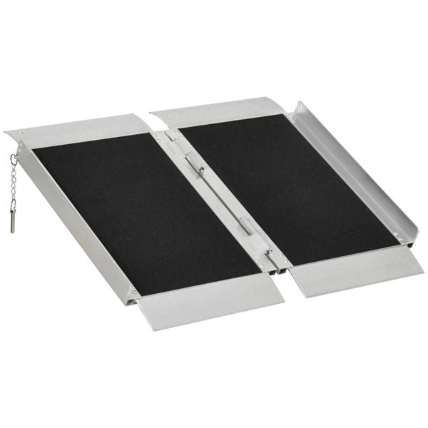 2' Steps Ramp,Portable Wheelchair Ramp,Carpeted Foldable Handicap Ramp - 7DAY'S