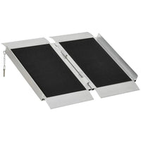 2' Steps Ramp,Portable Wheelchair Ramp,Carpeted Foldable Handicap Ramp - 7DAY'S