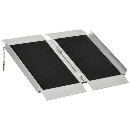 2' Steps Ramp,Portable Wheelchair Ramp,Carpeted Foldable Handicap Ramp - 7DAY'S