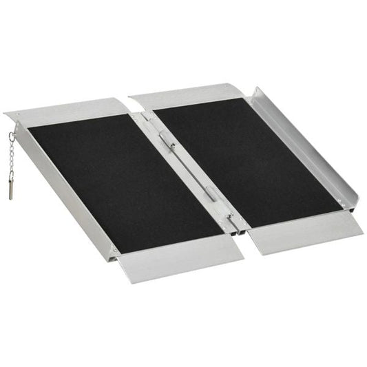 2' Steps Ramp,Portable Wheelchair Ramp,Carpeted Foldable Handicap Ramp - 7DAY'S