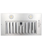 20" Built - In/Insert Range Hood 600CFM Kitchen Vent LEDs Convertible Fan Sliver - 7DAY'S