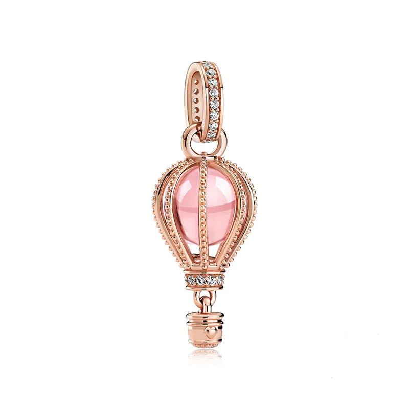 2024 New 925 Silver Various Hot Air Ball Pendant Collection Charm Fit Original Pan Bracelet Women Jewelry Gift DIY - 7DAY'S