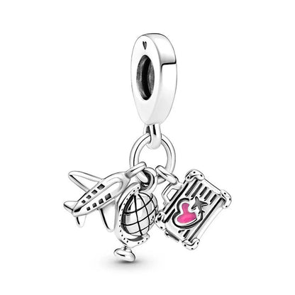 2024 New 925 Silver Various Hot Air Ball Pendant Collection Charm Fit Original Pan Bracelet Women Jewelry Gift DIY - 7DAY'S