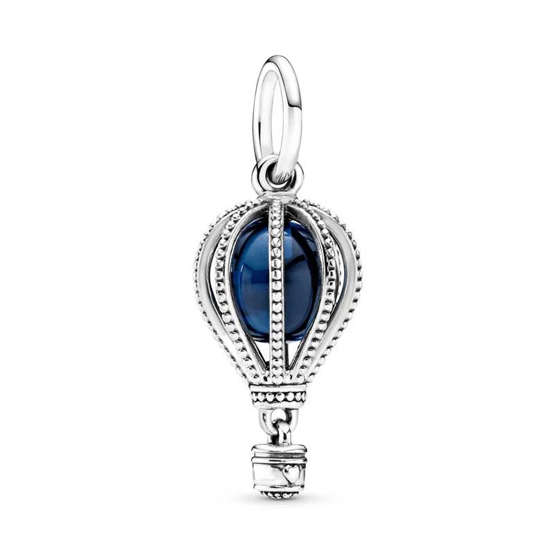 2024 New 925 Silver Various Hot Air Ball Pendant Collection Charm Fit Original Pan Bracelet Women Jewelry Gift DIY - 7DAY'S