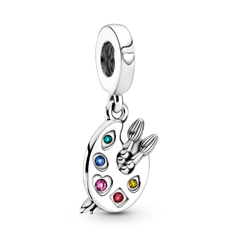 2024 New 925 Silver Various Hot Air Ball Pendant Collection Charm Fit Original Pan Bracelet Women Jewelry Gift DIY - 7DAY'S