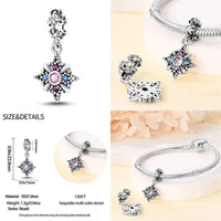 2024 Original New in Romantic Retro Classic Series Lotus Charm Beads Fits Pandach Bracelet Women 925 Silver Pendant Bead Jewelry - 7DAY'S