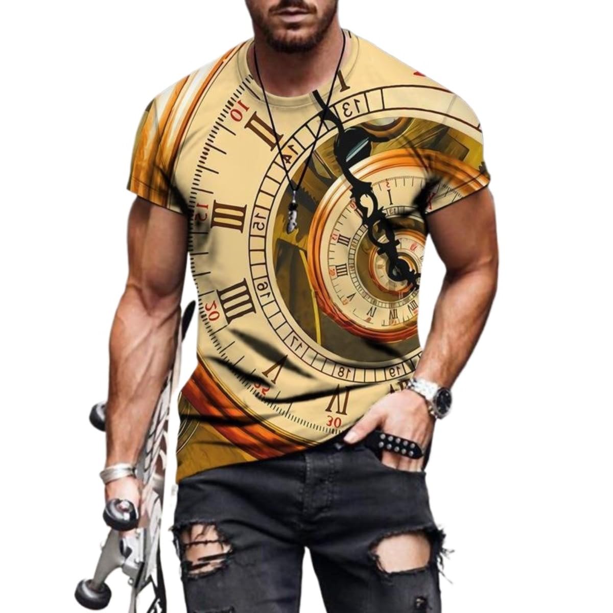 2025 Men's 3D Printed Short - Sleeved T-Shirt - 7DAY'S