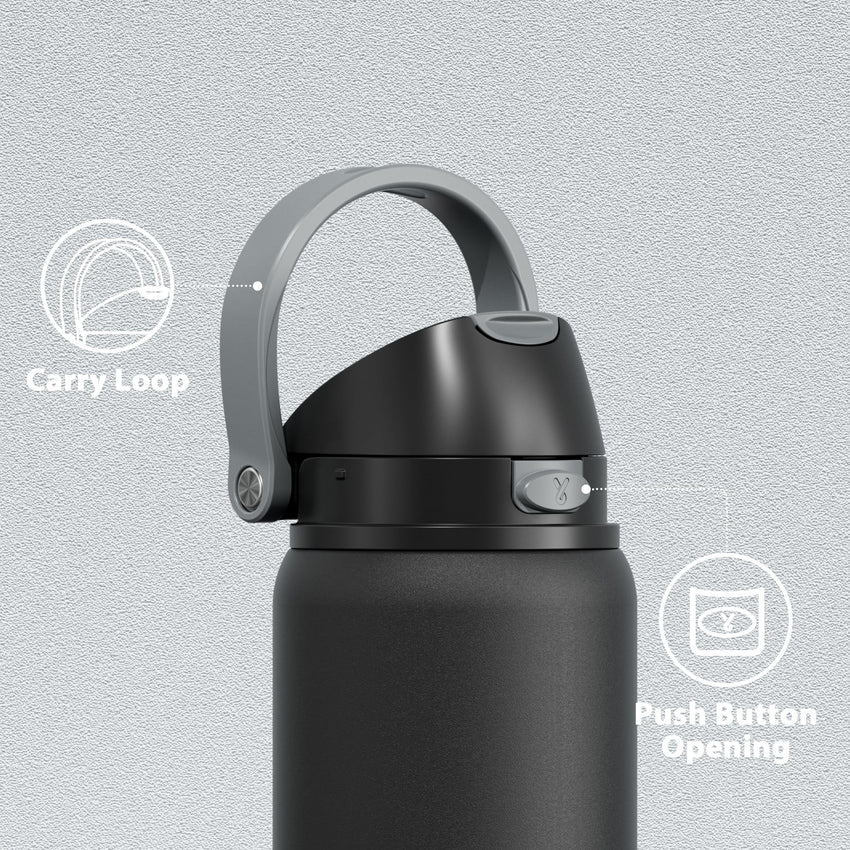24 oz Insulated Water Bottle with Straw: Meoky Stainless Steel Metal Water Bottle with 2 - in - 1 Lid - Leak Proof, Cold for 24 Hours, Protective Silicone Base, BPA - Free for Sports Travel Car, Ivory - 7DAY'S