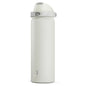 24 oz Insulated Water Bottle with Straw: Meoky Stainless Steel Metal Water Bottle with 2 - in - 1 Lid - Leak Proof, Cold for 24 Hours, Protective Silicone Base, BPA - Free for Sports Travel Car, Ivory - 7DAY'S
