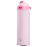24 oz Insulated Water Bottle with Straw: Meoky Stainless Steel Metal Water Bottle with 2 - in - 1 Lid - Leak Proof, Cold for 24 Hours, Protective Silicone Base, BPA - Free for Sports Travel Car, Ivory - 7DAY'S