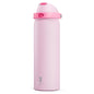 24 oz Insulated Water Bottle with Straw: Meoky Stainless Steel Metal Water Bottle with 2 - in - 1 Lid - Leak Proof, Cold for 24 Hours, Protective Silicone Base, BPA - Free for Sports Travel Car, Ivory - 7DAY'S