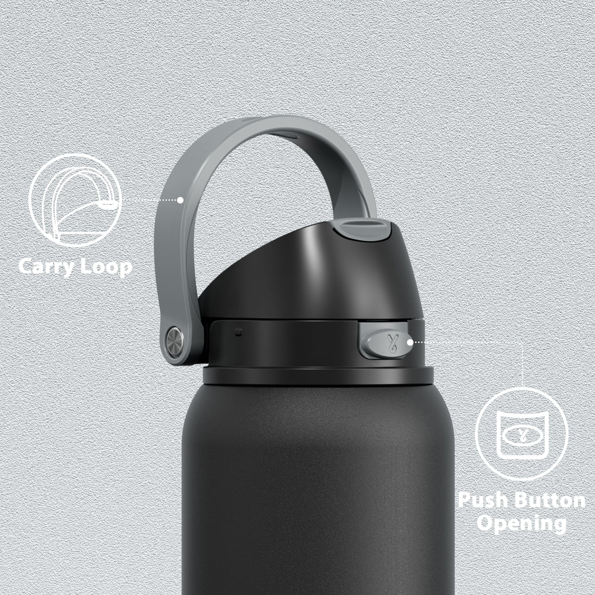 24 oz Insulated Water Bottle with Straw: Meoky Stainless Steel Metal Water Bottle with 2 - in - 1 Lid - Leak Proof, Cold for 24 Hours, Protective Silicone Base, BPA - Free for Sports Travel Car, Ivory - 7DAY'S