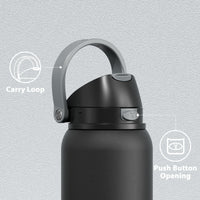 24 oz Insulated Water Bottle with Straw: Meoky Stainless Steel Metal Water Bottle with 2 - in - 1 Lid - Leak Proof, Cold for 24 Hours, Protective Silicone Base, BPA - Free for Sports Travel Car, Ivory - 7DAY'S