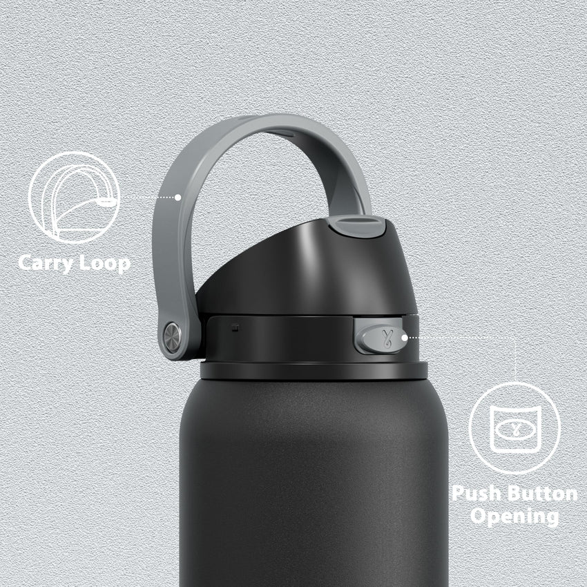 24 oz Insulated Water Bottle with Straw: Meoky Stainless Steel Metal Water Bottle with 2 - in - 1 Lid - Leak Proof, Cold for 24 Hours, Protective Silicone Base, BPA - Free for Sports Travel Car, Ivory - 7DAY'S