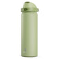 24 oz Insulated Water Bottle with Straw: Meoky Stainless Steel Metal Water Bottle with 2 - in - 1 Lid - Leak Proof, Cold for 24 Hours, Protective Silicone Base, BPA - Free for Sports Travel Car, Ivory - 7DAY'S