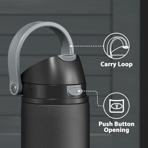 24 oz Insulated Water Bottle with Straw: Meoky Stainless Steel Metal Water Bottle with 2 - in - 1 Lid - Leak Proof, Cold for 24 Hours, Protective Silicone Base, BPA - Free for Sports Travel Car, Ivory - 7DAY'S