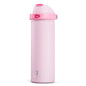 24 oz Insulated Water Bottle with Straw: Meoky Stainless Steel Metal Water Bottle with 2 - in - 1 Lid - Leak Proof, Cold for 24 Hours, Protective Silicone Base, BPA - Free for Sports Travel Car, Ivory - 7DAY'S