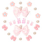 24Pcs Fabric Bow Shoe Charms, Cute Bears, Flower Pearl Charms Accessories for Clogs, DIY Shoe Decoration Charms for Girls, Party Favor - 7DAY'S