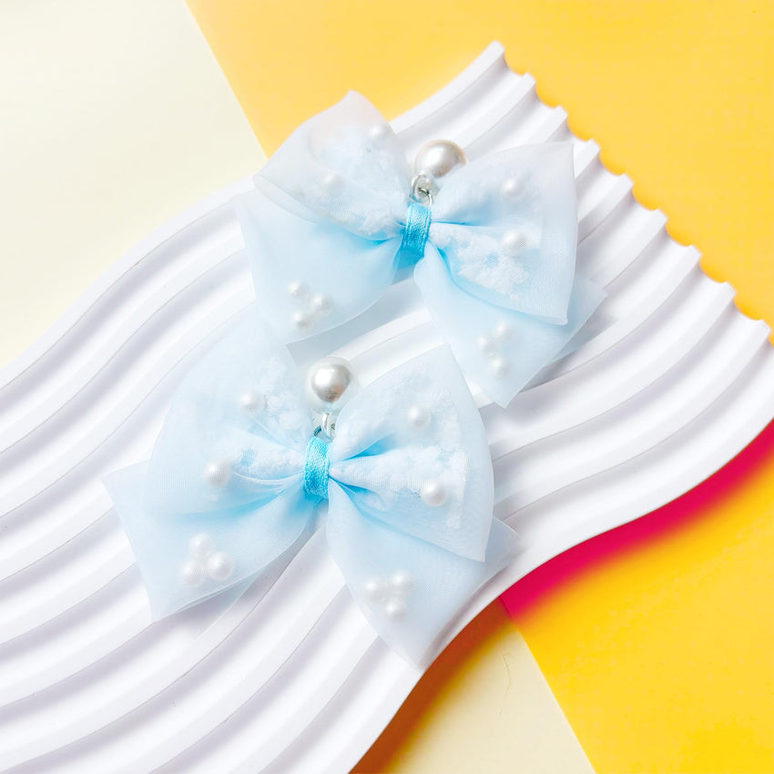 24Pcs Fabric Bow Shoe Charms, Cute Bears, Flower Pearl Charms Accessories for Clogs, DIY Shoe Decoration Charms for Girls, Party Favor - 7DAY'S