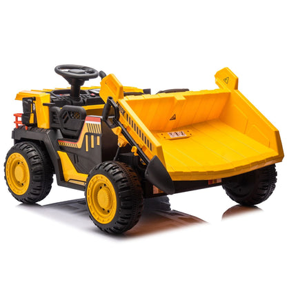 24V Two - seater Kids Ride On Electric Car W/parents control,Seat width 19.69in,400W motor,E - rear dump,light&rear searchlight,USB,MP3,Bluetooth,Music,Provide a Speed of 3.11 - 4.97MPH For Kids Aged 3+. - 7DAY'S