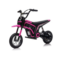 24V14ah Kids Ride On 24V Electric Toy Motocross Motorcycle Dirt Bike - XXL large,Speeds up to 14.29MPH,Dual Suspension, Hand - Operated Dual Brakes, Twist Grip Throttle, Authentic Motocross Bike Geometry - 7DAY'S