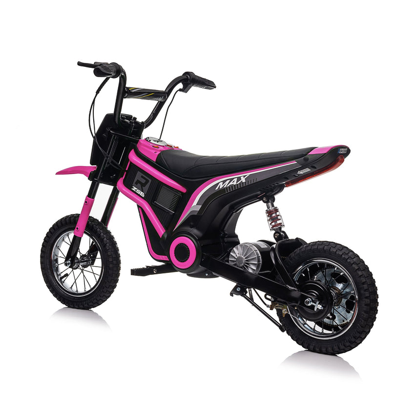 24V14ah Kids Ride On 24V Electric Toy Motocross Motorcycle Dirt Bike - XXL large,Speeds up to 14.29MPH,Dual Suspension, Hand - Operated Dual Brakes, Twist Grip Throttle, Authentic Motocross Bike Geometry - 7DAY'S