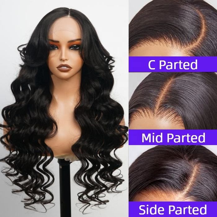 250% Density 13x4 Full Lace Human Hair Wigs With Curtain Bangs Hd Lace Front Wigs Glueless Curly Wigs Human Hair Lace Front - 7DAY'S