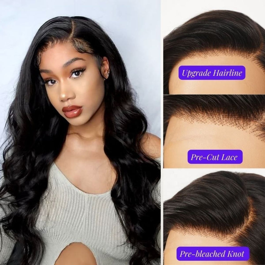 250% Density 13x4 Full Lace Human Hair Wigs With Curtain Bangs Hd Lace Front Wigs Glueless Curly Wigs Human Hair Lace Front - 7DAY'S