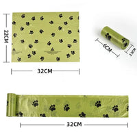 255 bags in 17 volumes Portable pet waste bag Environmental poop bag Portable biodegradable pet waste bag outdoor pet poop collection bag easy to carry - 7DAY'S