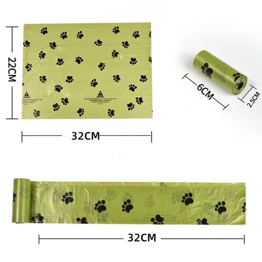 255 bags in 17 volumes Portable pet waste bag Environmental poop bag Portable biodegradable pet waste bag outdoor pet poop collection bag easy to carry - 7DAY'S